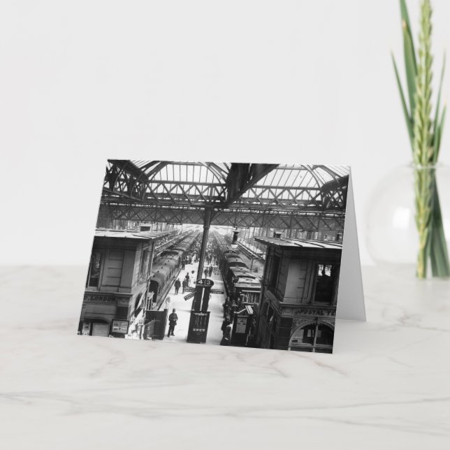Tarjeta Estación de Interiores de Charing Cross, Londres (Anverso)