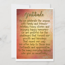Tarjeta estacional de gratitud