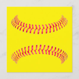 Tarjeta estacional de ronda de Softball personaliz