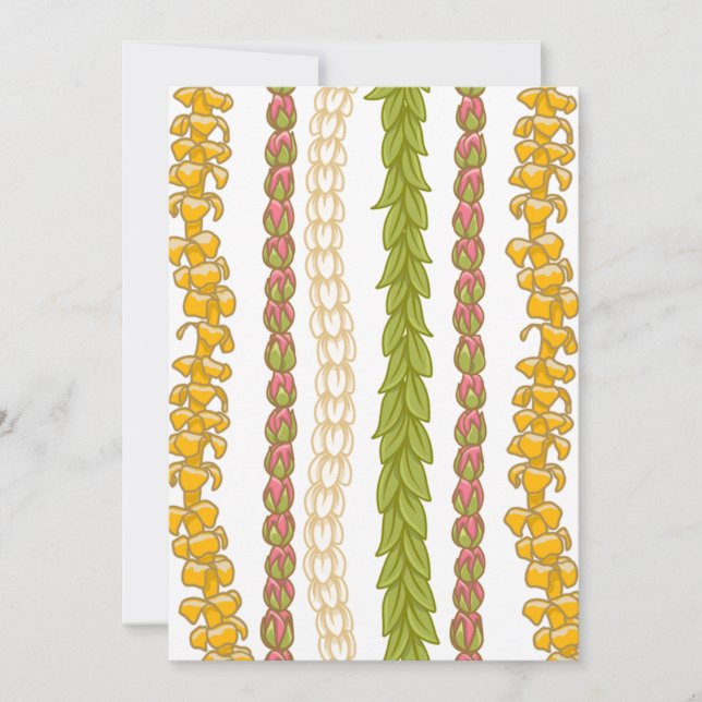 Tarjeta estacionaria Puakenikeni Lokelani Pikake M (Anverso)