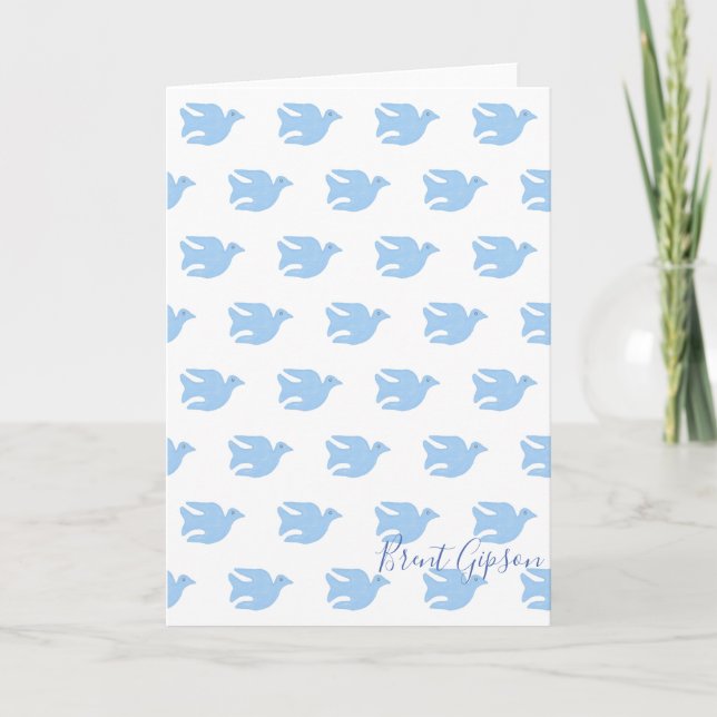 Tarjeta Estacionario de Bird Sketch (Anverso)