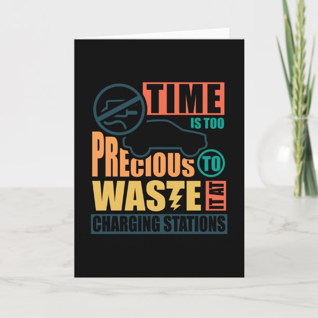 Tarjeta Estaciones de carga de coches antieléctricos (Anverso)