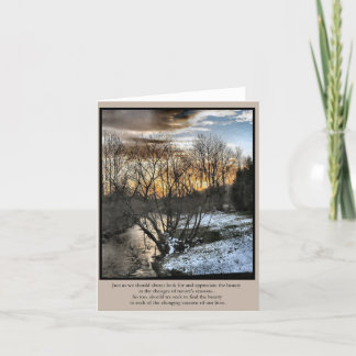 Tarjeta Estaciones inspiradoras de los regalos de nuestras