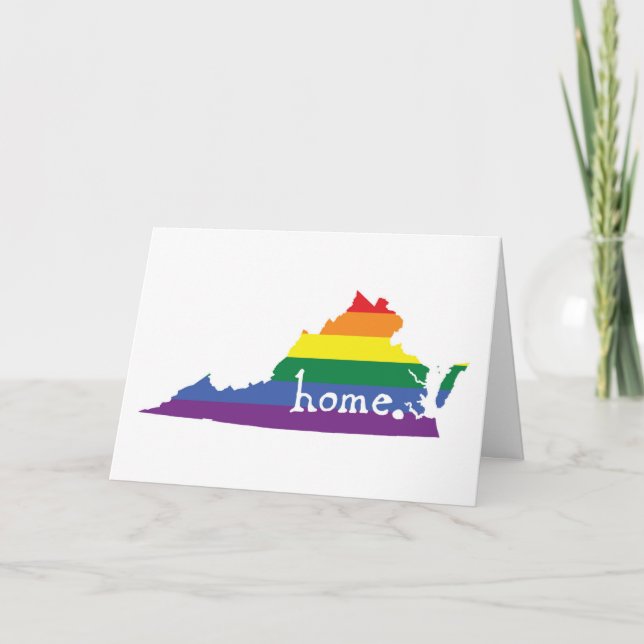 Tarjeta Estado del orgullo gay | Virginia (Anverso)