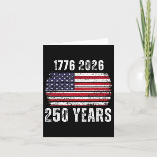 Tarjeta Estados Unidos 250 cumpleaños bandera de Estados U