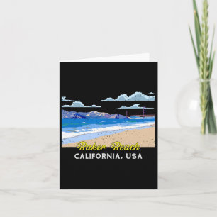 Tarjeta Estados Unidos California Baker Beach