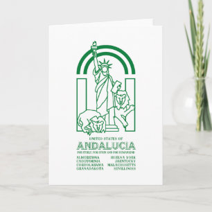 Tarjeta Estados Unidos de Andalucía