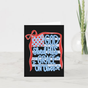 Tarjeta Estados Unidos, Dios Descartó Su Gracia El Tee 4 D