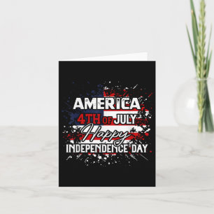 Tarjeta Estados Unidos Feliz 4 De Julio Día De La Independ