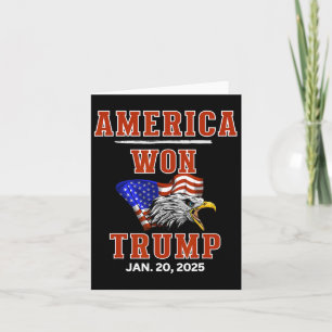 Tarjeta Estados Unidos Ganó Trump Ganamos Nosotros, El Pue