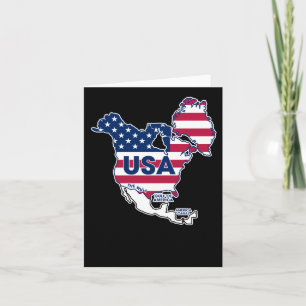 Tarjeta Estados Unidos = Groenlandia + Canadá + Golfo + Ca