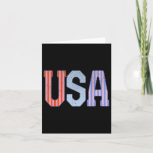 Tarjeta Estados Unidos Patriótico 4 de Julio Día de la Ind