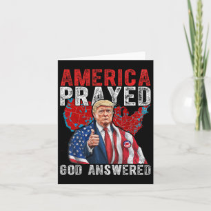 Tarjeta Estados Unidos rezó que Dios respondiera a Trump 2
