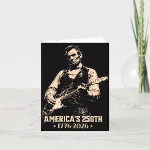 Tarjeta Estados Unidos Vintage 250 Aniversario Abe Lincoln