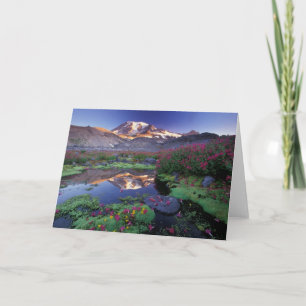 Tarjeta Estados Unidos, Washington, Monte Rainier NP, aman