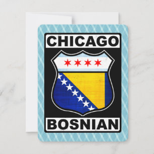 Tarjeta estadounidense bosnia de Chicago