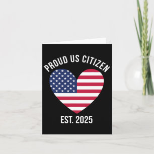 Tarjeta Estadounidense Ciudadanía 2025 Decoración Estadoun