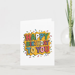 Tarjeta Estallido de cómic Feliz Cumpleaños