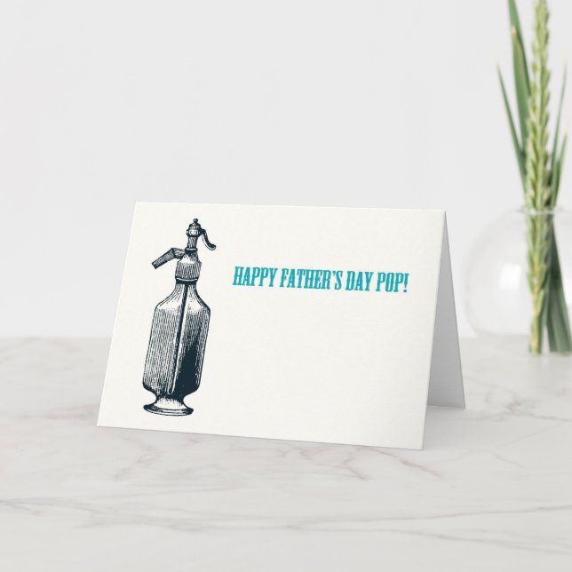 Tarjeta ¡Estallido feliz del día de padre! (Anverso)