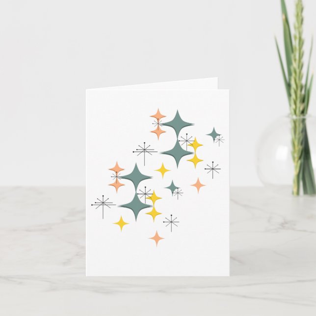 Tarjeta Estallidos de la era atómica de Eames Modernos de  (Anverso)