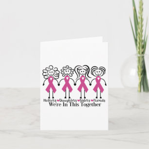 Tarjeta Estamos Juntos Con Amigos Familiares De Cáncer De