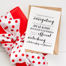 Tarjeta ¿Estamos saliendo con alguien o somos muy buenos a