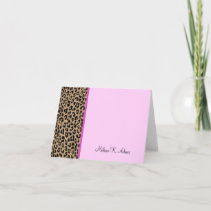 Tarjeta Estampado leopardo
