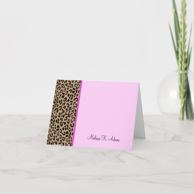 Tarjeta Estampado leopardo (Anverso)
