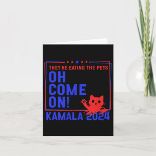 Tarjeta ¡Están comiendo a los perros! ¡Gatos! ¡mascotas! K