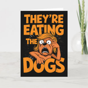 Tarjeta Están Comiendo A Los Perros Kamala Harris Trump De