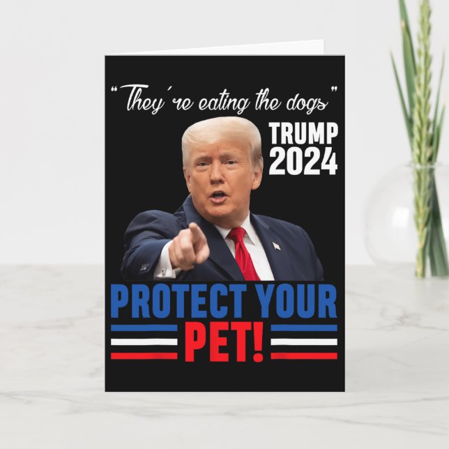 Tarjeta Están Comiendo A Los Perros Trump 2025 Debyte Prot (Anverso)