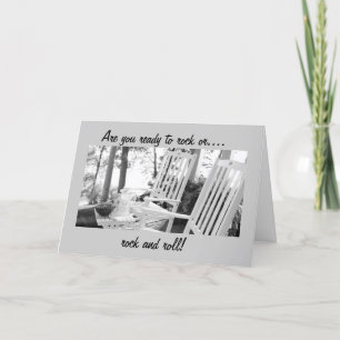 TARJETA ESTÁN LISTOS PARA ROCK-O ROCK Y ROLL-BIRTHDAY