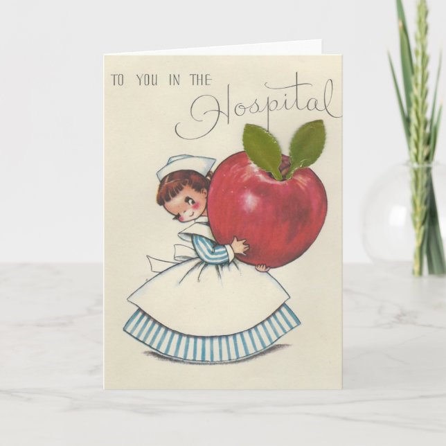 Tarjeta Estancia del hospital del vintage (Anverso)