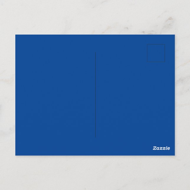 Tarjeta estándar de marca personalizada azul profu (Reverso)