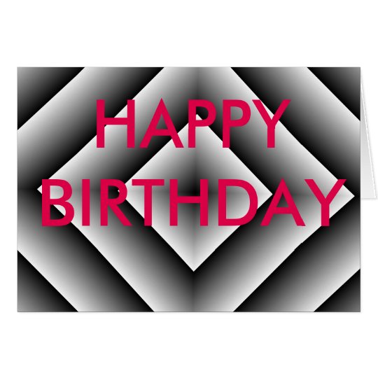 TARJETA estándar del FELIZ CUMPLEAÑOS del DIAMANTE