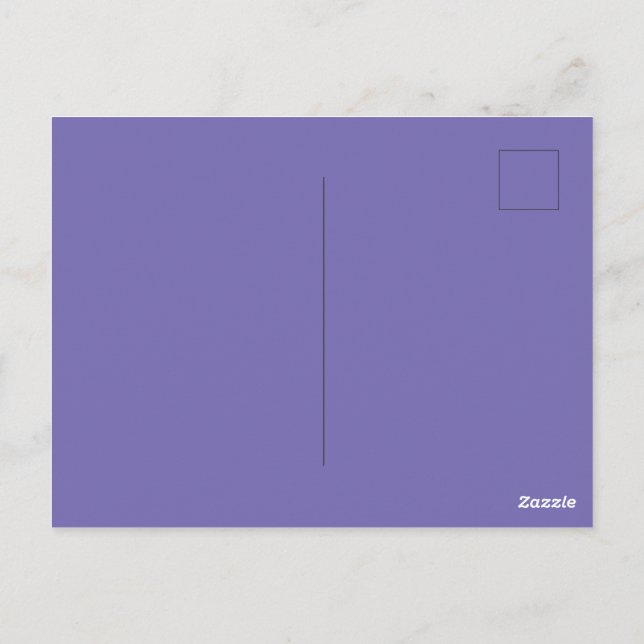 Tarjeta Estándar Personalizada de Marca Periwinkle (Reverso)