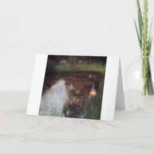 Tarjeta Estanques tranquilos en los terrenos del castillo