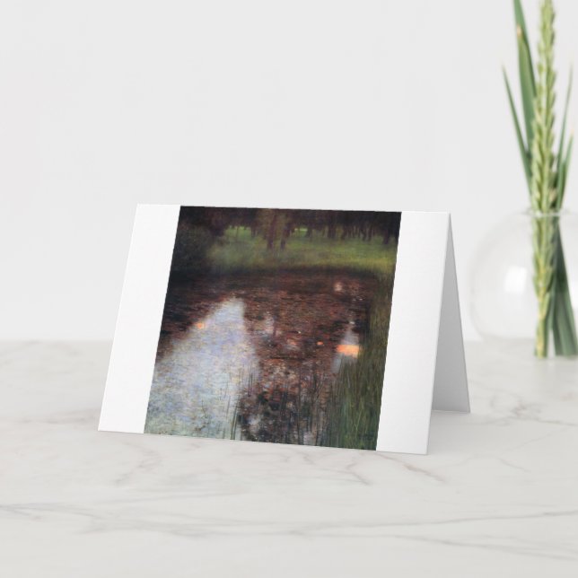 Tarjeta Estanques tranquilos en los terrenos del castillo  (Anverso)