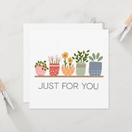 Tarjeta Estante de jardín solo para ti Plantas de interior