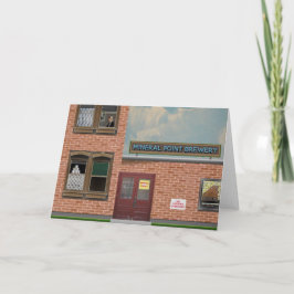 Tarjeta "Estar a salvo en la Cervecería mientras se hacen 