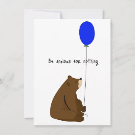 Tarjeta Estar ansioso por nada