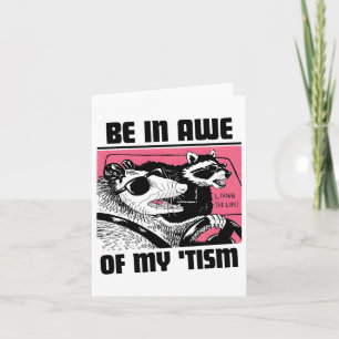 Tarjeta Estar atentos a mi tismo Retro Autismo Conciencia
