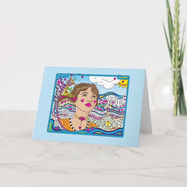 Tarjeta Estar Orgulloso De Quién Eres. (Anverso)