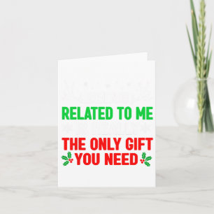 Tarjeta Estar Relacionado A Mí De Navidades Graciosas Homb