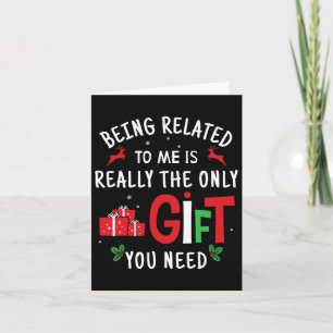 Tarjeta Estar Relacionado A Mí Navidades Divertidos Famili