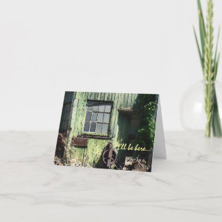 Tarjeta Estaré aquí… usted valgo la espera