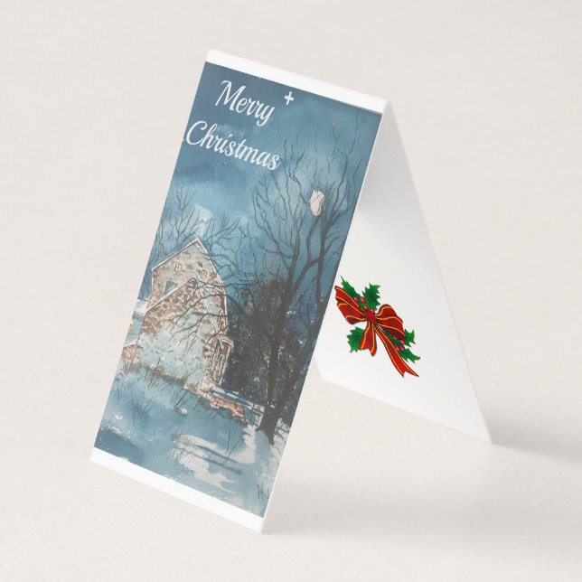 Tarjeta Estaré en casa para Navidades (Anverso)