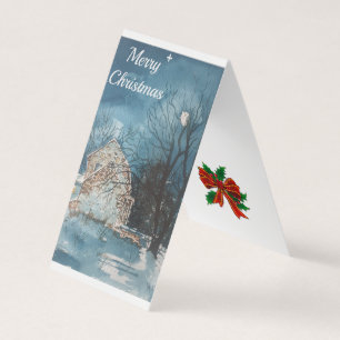 Tarjeta Estaré en casa para Navidades