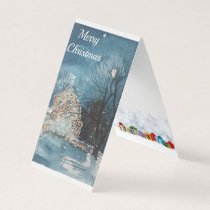 Tarjeta Estaré en casa para Navidades