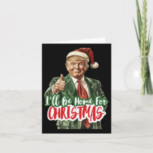Tarjeta Estaré en casa para Navidades que voten por las el